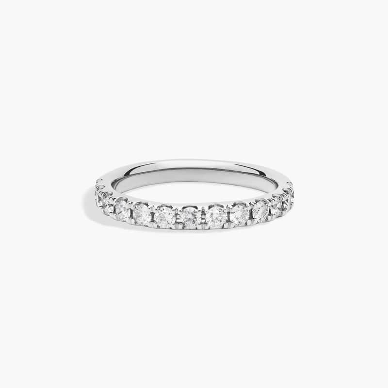 Riviera Pavé Diamond Ring in 14k White Gold (1/2 ct. tw.)