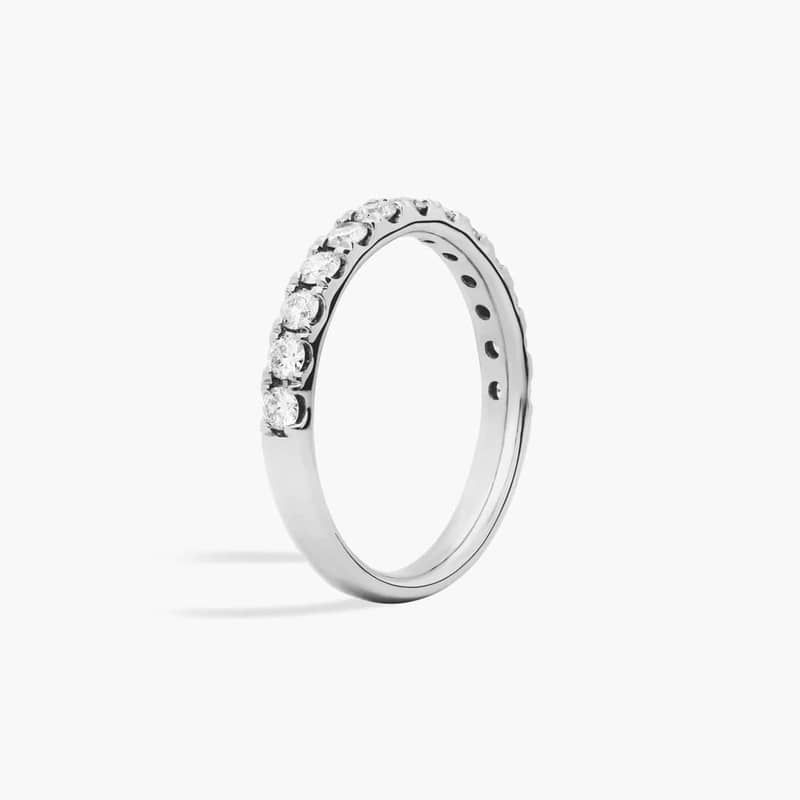 Riviera Pavé Diamond Ring in 14k White Gold (1/2 ct. tw.)