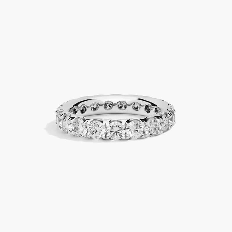 Riviera Pavé Diamond Eternity Ring in 14k White Gold (1/2 ct. tw.)