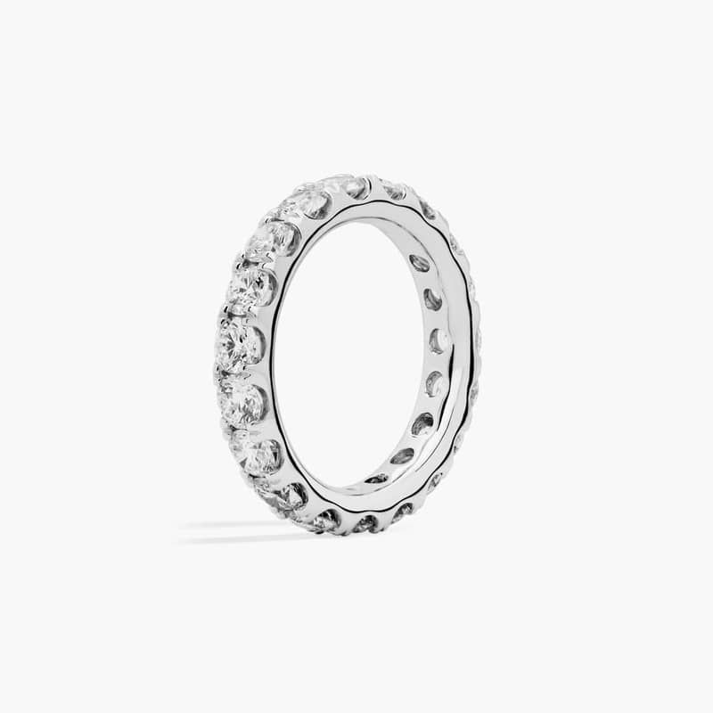 Riviera Pavé Diamond Eternity Ring in 14k White Gold (1/2 ct. tw.)