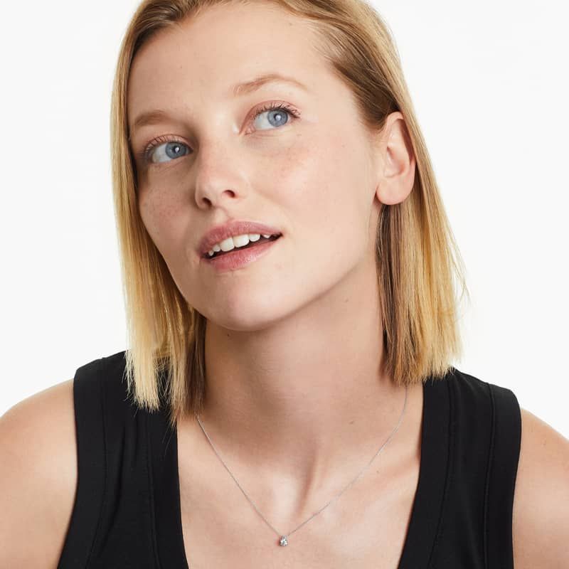 Gold Horseshoe Pendant Necklace