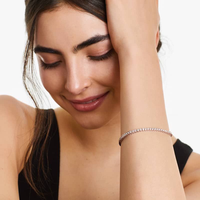 7.85 Carat Tennis Bracelet LDBR01189 14KW - Bracelets | Forever Diamonds |  New York, NY