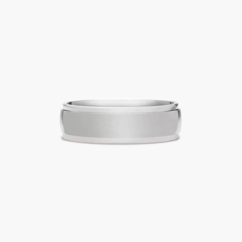 Titanium is extremely durable, hypoallergenic and lightweight. Couple these outstanding qualities with a rounded polished interior that allows the ring to slide easily and rest comfortably on the finger and you are sure to embrace the lighter side of strength.