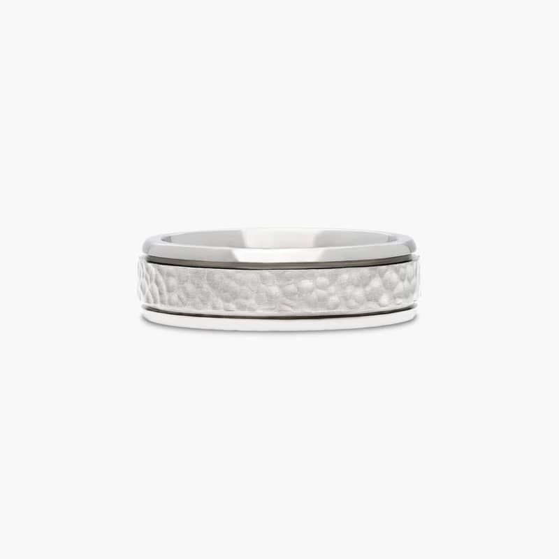 Titanium is extremely durable, hypoallergenic and lightweight. Couple these outstanding qualities with a rounded polished interior that allows the ring to slide easily and rest comfortably on the finger and you are sure to embrace the lighter side of strength.