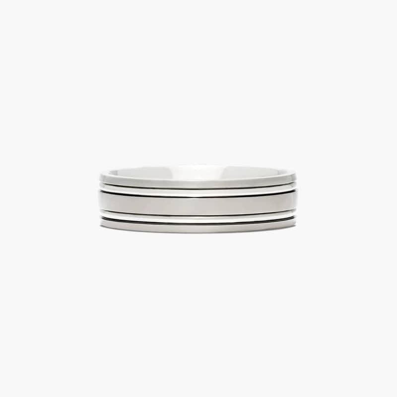 Titanium is extremely durable, hypoallergenic and lightweight. Couple these outstanding qualities with a rounded polished interior that allows the ring to slide easily and rest comfortably on the finger and you are sure to embrace the lighter side of strength.