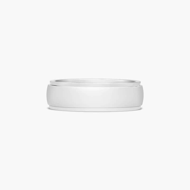 James Allen's naturally white Cobalt collection features a natural and long-lasting high luster that never fades or discolors over time. Cobalt is four times harder than gold, hypoallergenic, and scratch resistant creating the perfect combination! This ring also features a rounded polished interior that allows the ring to slide easily and rest comfortably on the finger.