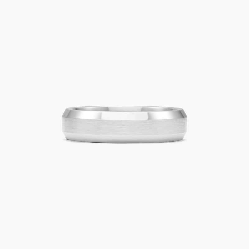 James Allen's naturally white Cobalt collection features a natural and long-lasting high luster that never fades or discolors over time. Cobalt is four times harder than gold, hypoallergenic, and scratch resistant creating the perfect combination! This ring also features a rounded polished interior that allows the ring to slide easily and rest comfortably on the finger.