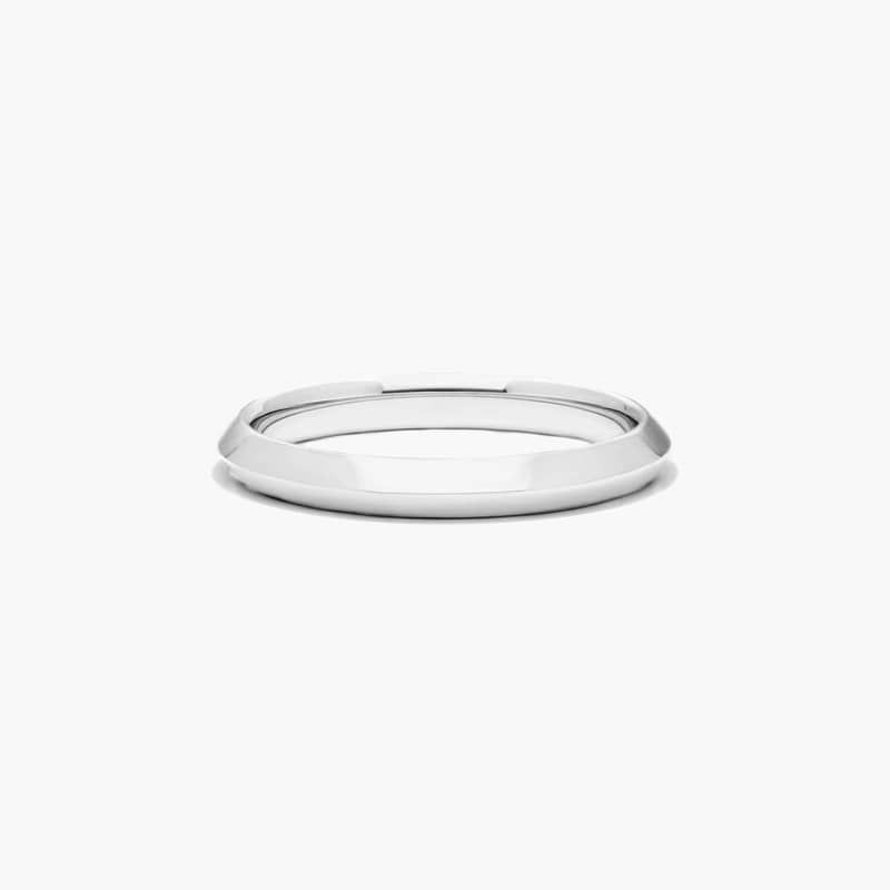 14K White Gold 2.5mm Knife Edge Women's Wedding Ring