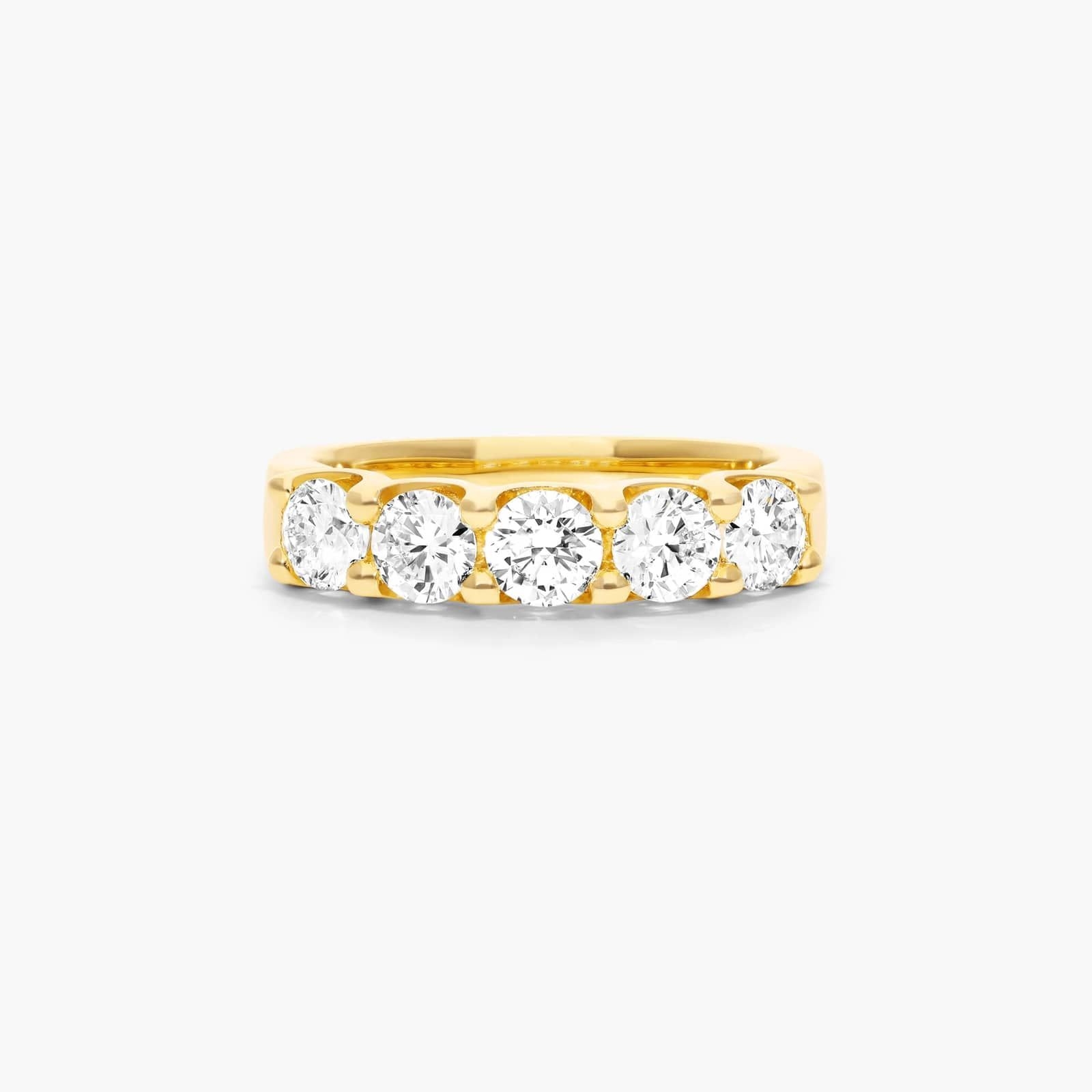 Yellow gold deals anniversary band