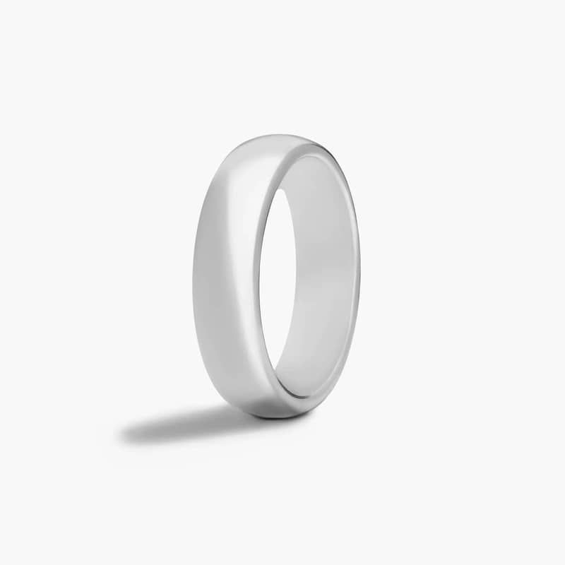 Gray Tungsten Carbide 6MM Domed Comfort Fit Band by TRITON