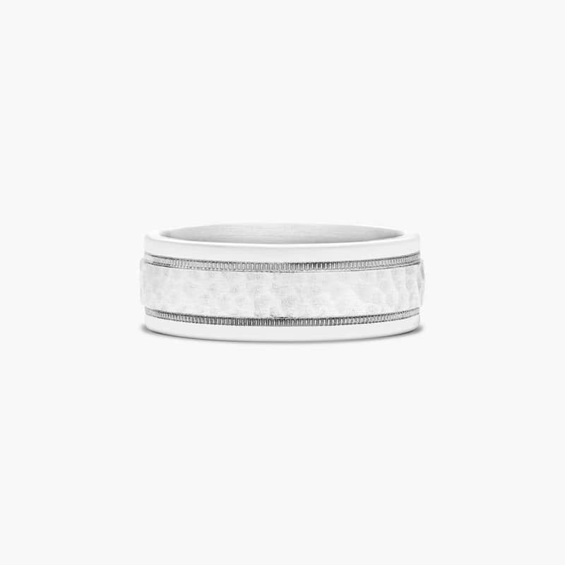 14K White Gold 8mm Comfort-Fit High Polished Band