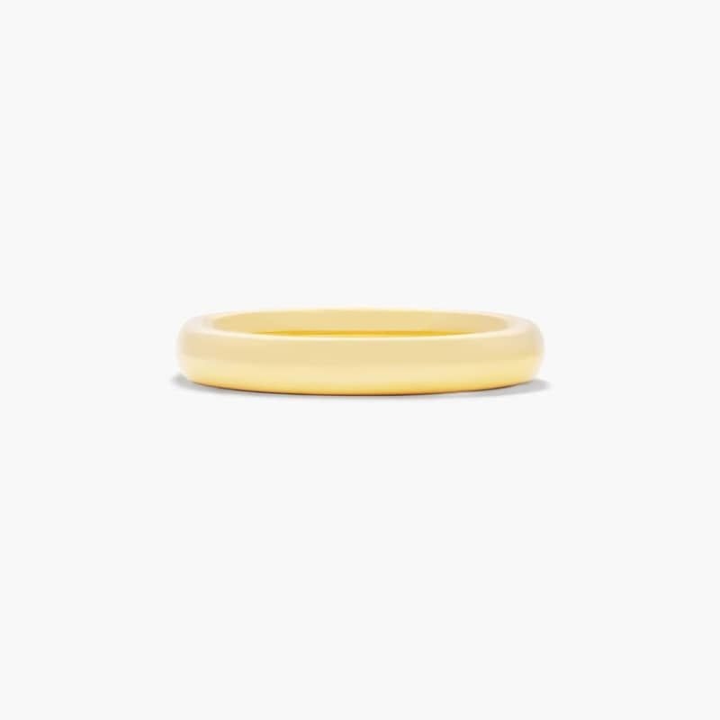 This beautiful 3mm band features a slightly domed surface and Comfort-Fit on the inside for unforgettable comfort.