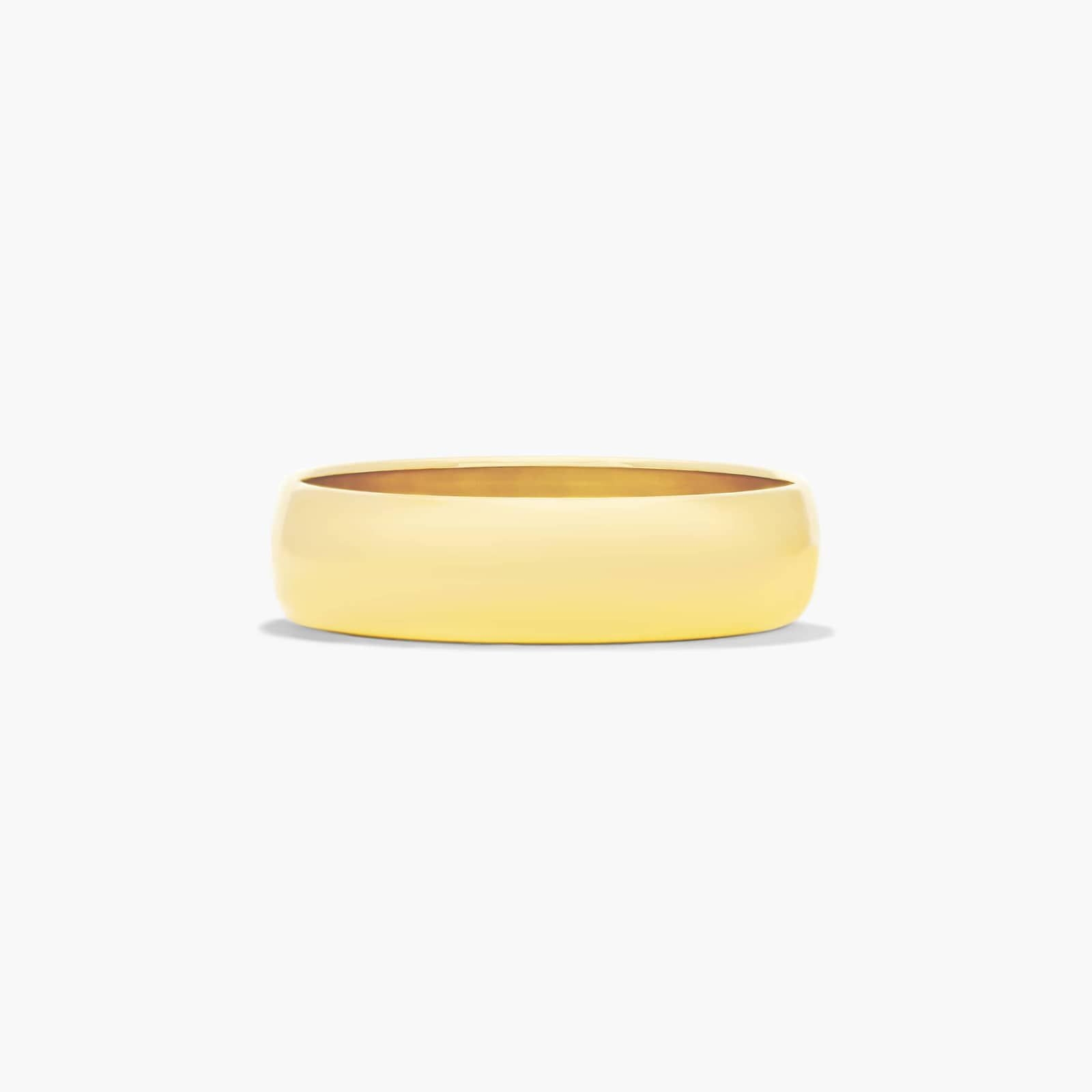 14ct Yellow Gold 8mm Flat Shape Classic Weight Wedding Ring main image 1