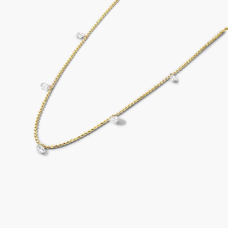 Pierced diamond store necklace