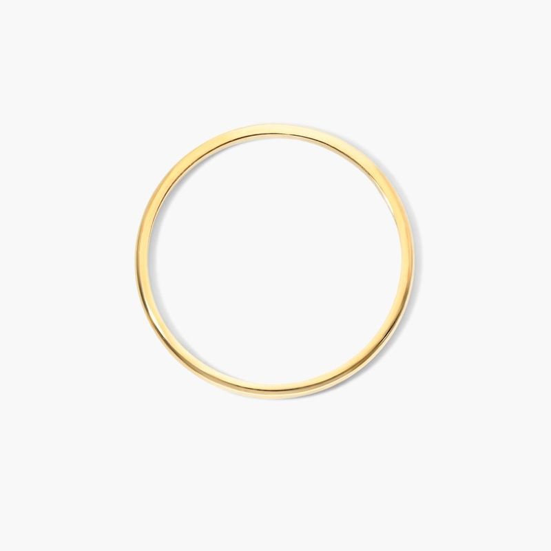14K Yellow Gold Rounded Ring