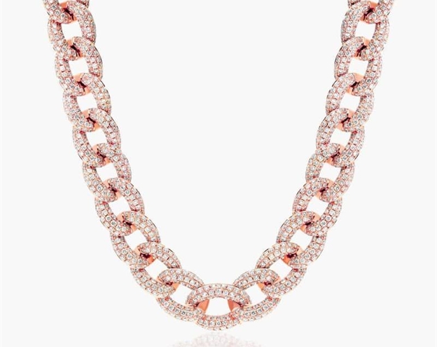 Rose hot sale diamond chain