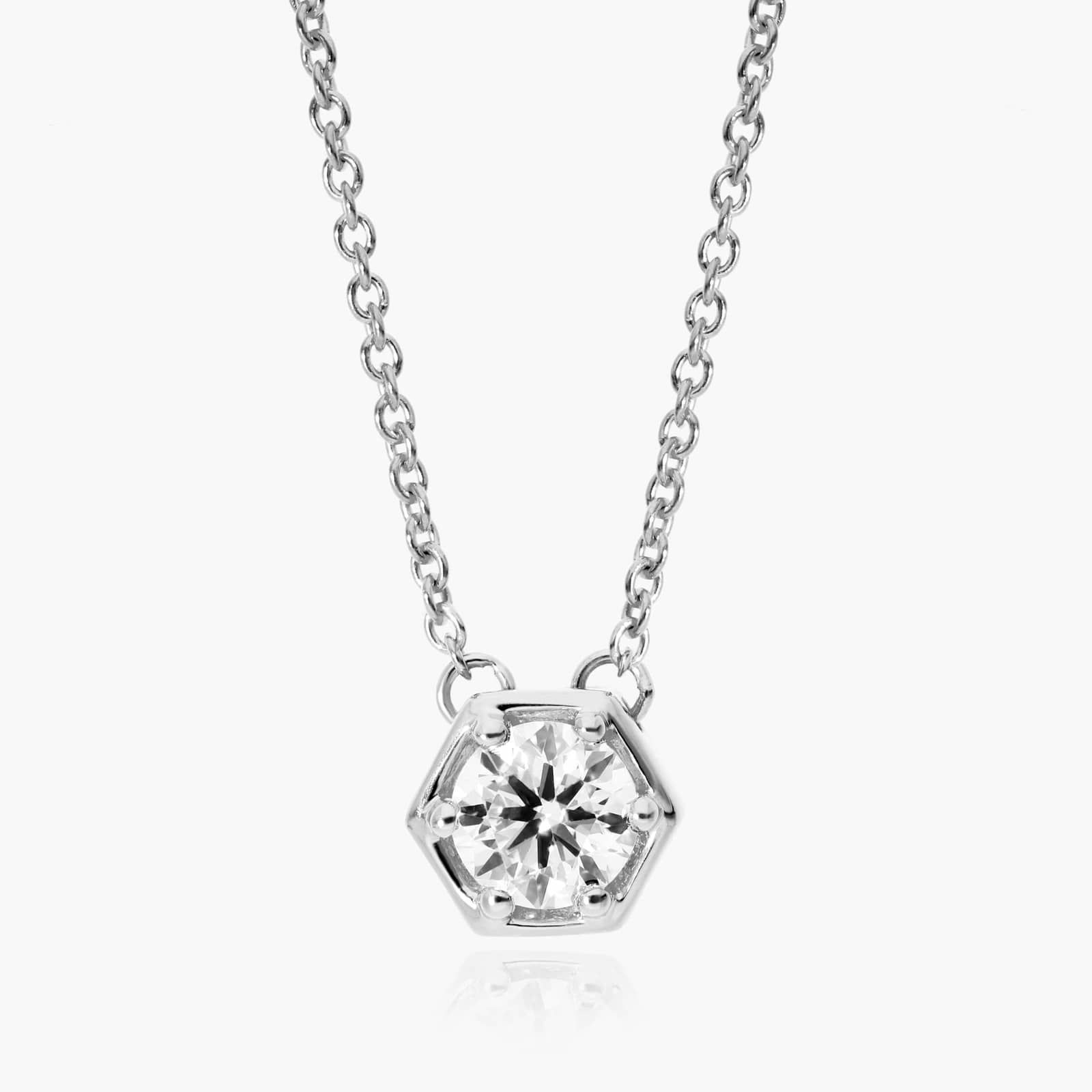 GEOMETRIC PENDANT WHITE GOLD 2024 14k