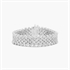 14K White Gold Mesh Lab-Grown Diamond Bracelet