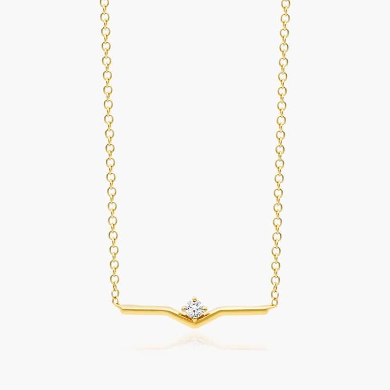 14K Yellow Gold Allure Diamond Necklace