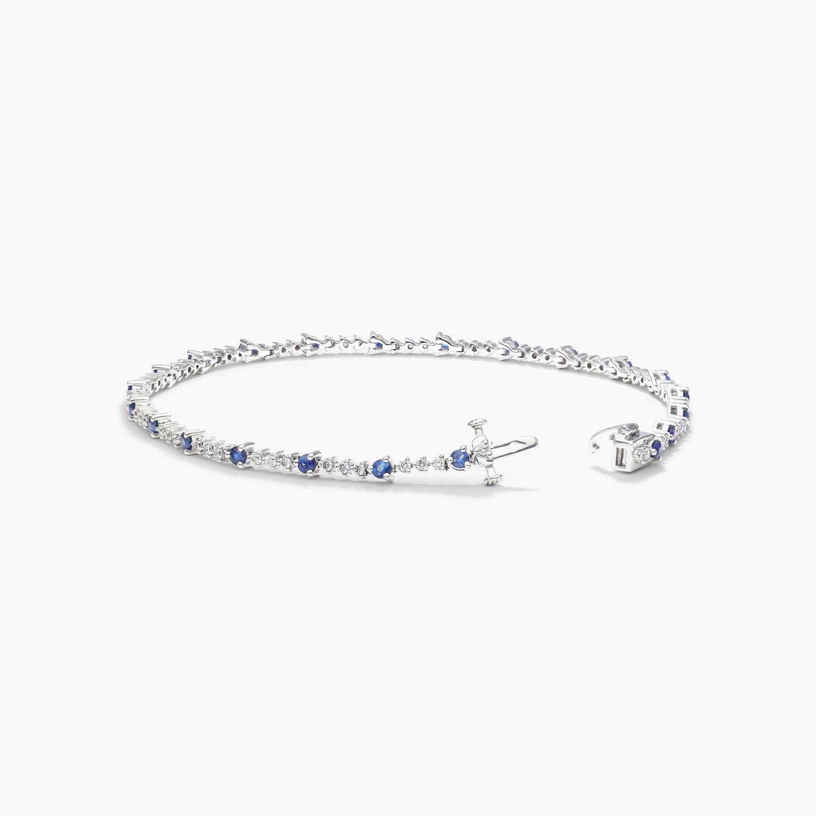 14k sapphire and diamond bracelet