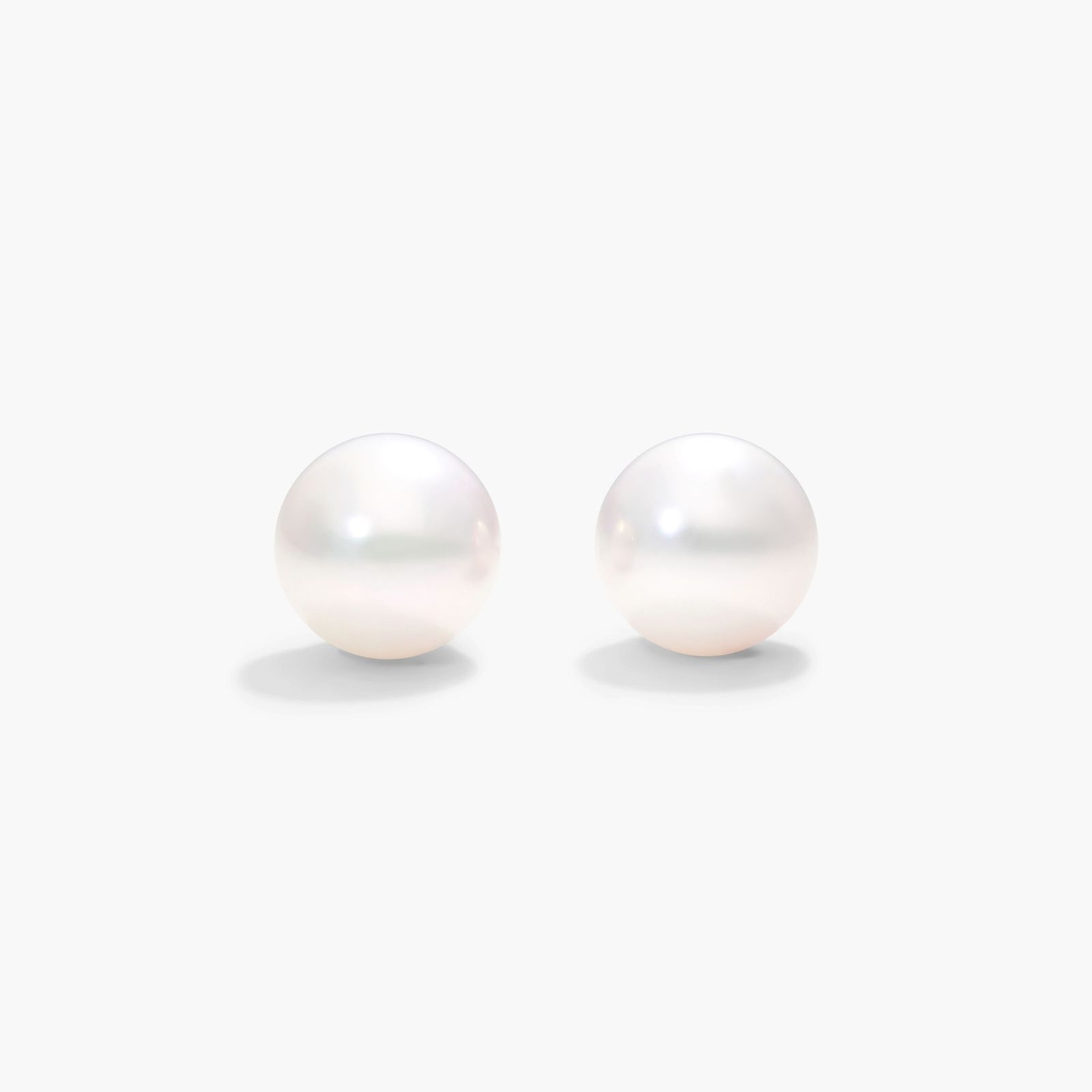 14K Gold Akoya Cultured Pearl Necklace & Earrings Set – White Baroque, 18''