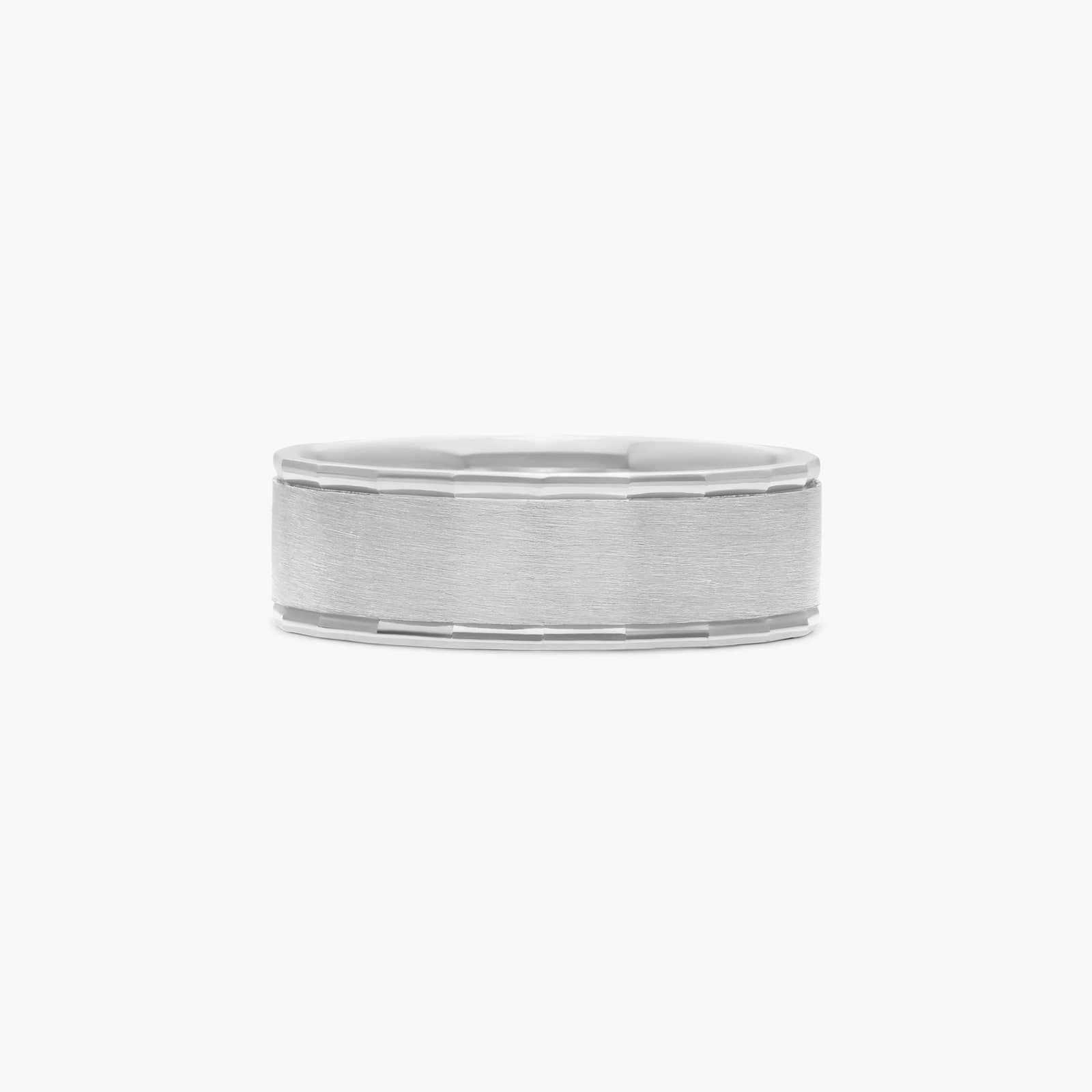 14K White Gold Chanel Band - Westwood Jewelers