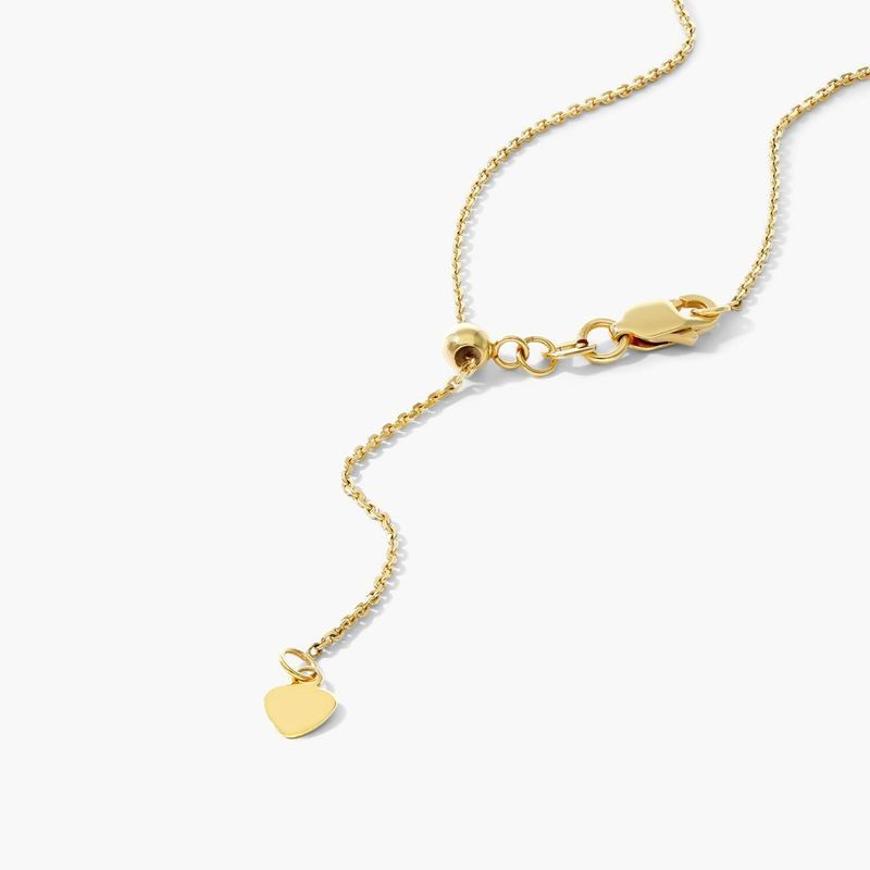 Mini Disk Choker 14k Yellow Gold Necklace, 16