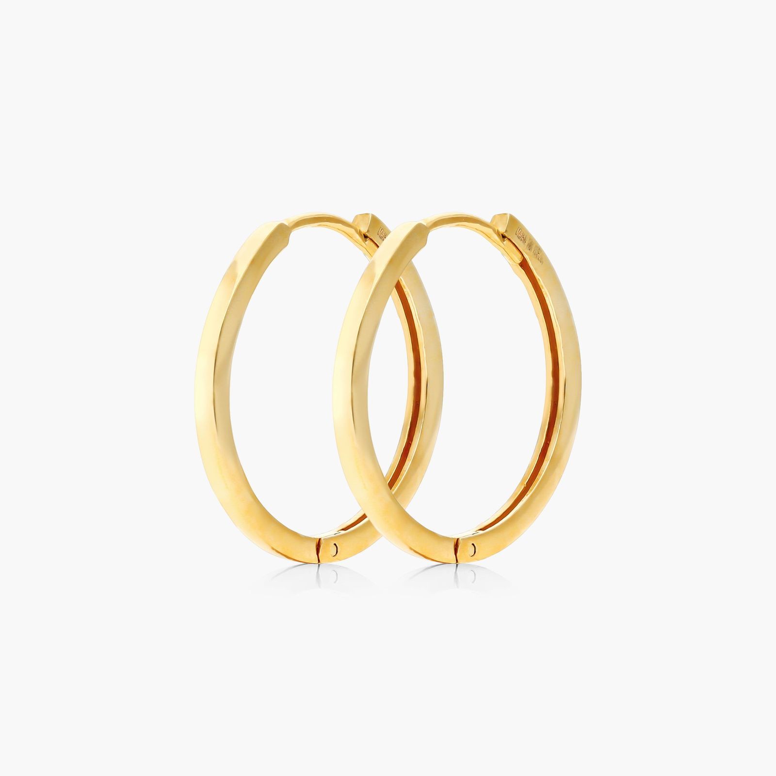 14k Yellow Gold 07 Inch Square Tube Hoop Earrings 95098y14 6929