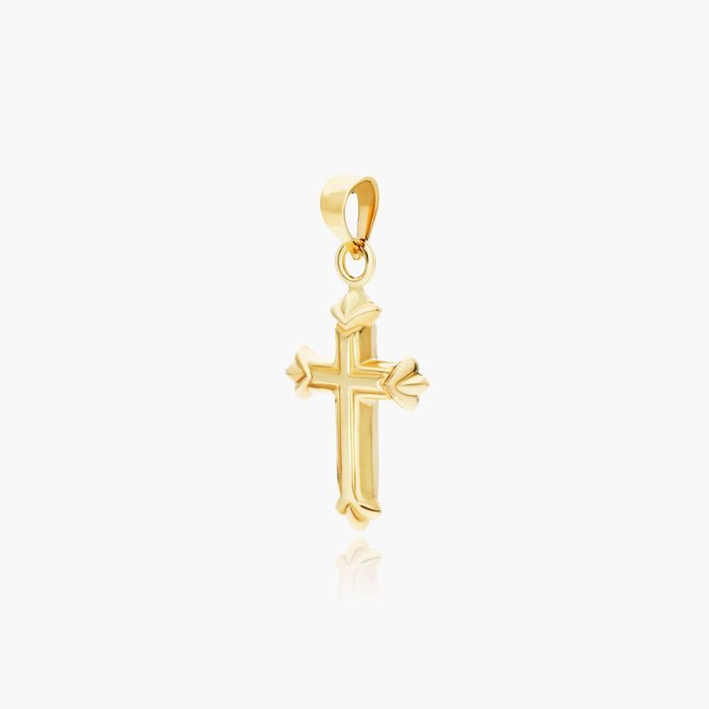 14K Yellow Gold Fleury Cross