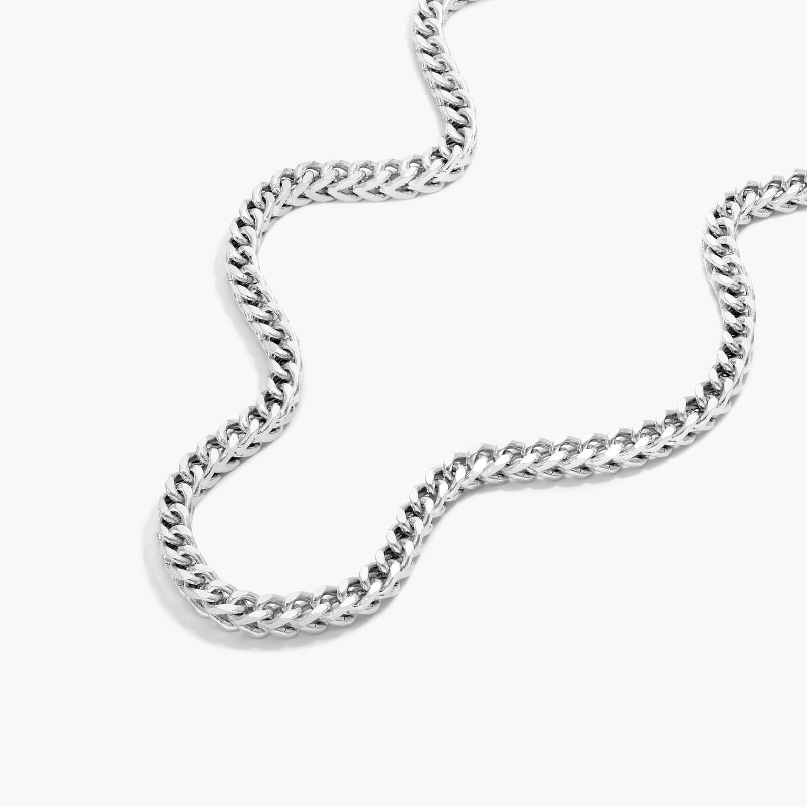 Sterling Silver 2.5mm Round Franco Chain Necklace - 20 inches Image-1