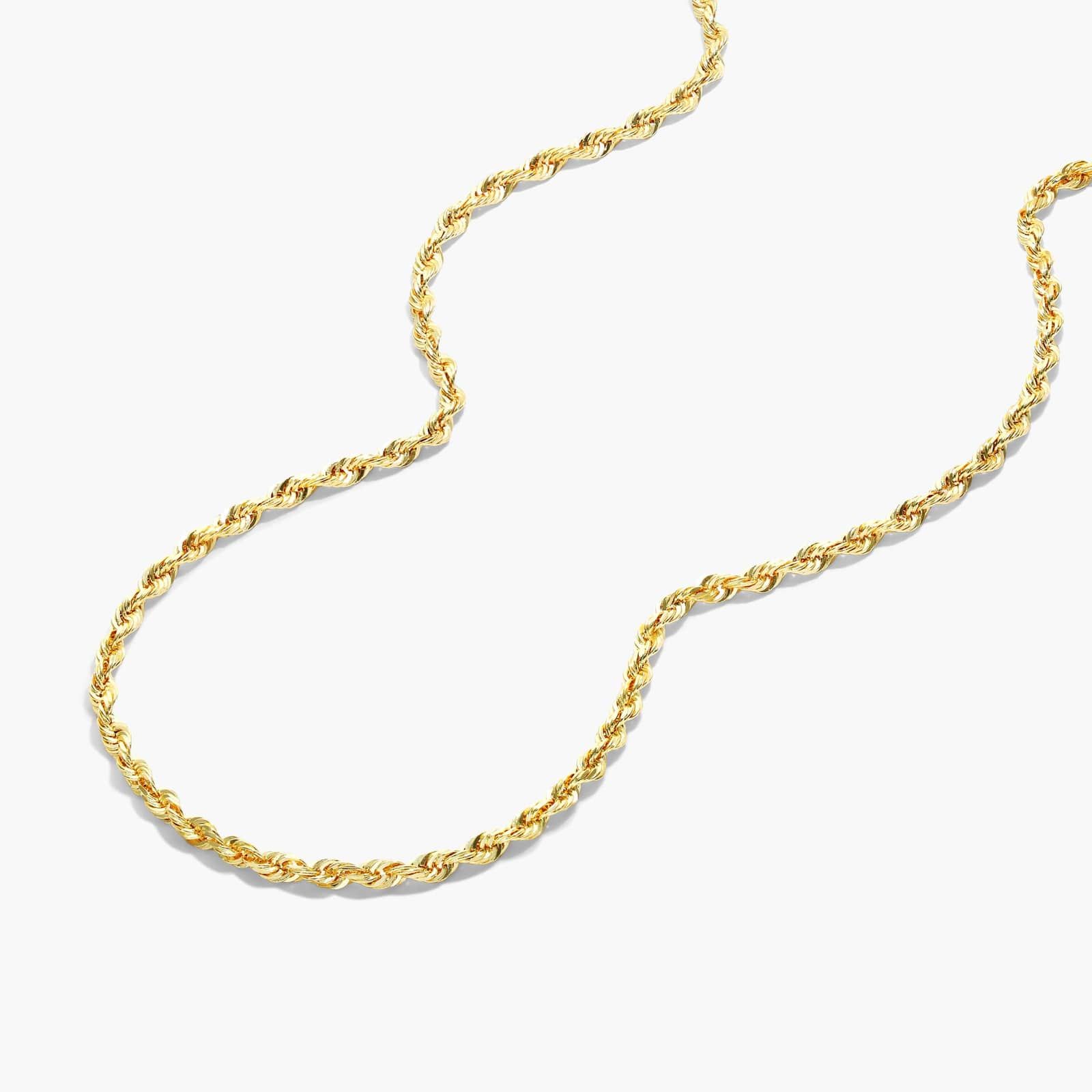 14K Yellow Gold 1.6mm Rope Chain Necklace - 16 inches-95284i160y14