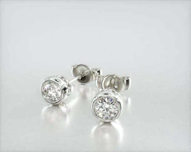 Details about   0.90 Ct White VVS LAB Diamond Womens Stud Earrings 14K Yellow Gold Over Silver