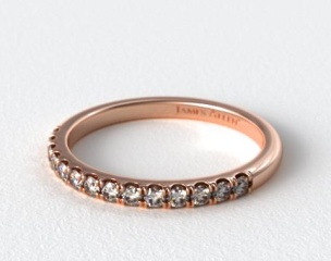 14K Rose Gold Double Halo Matching Diamond Ring