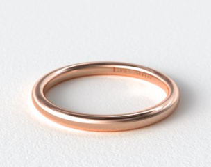 14K Rose Gold Wedding Band