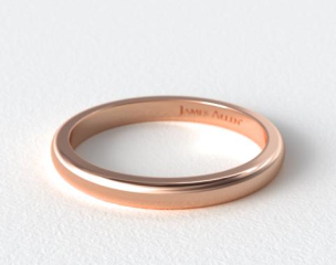 14K Rose Gold Matching Wedding Band