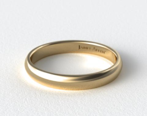 This beautiful 4mm band features a slightly domed surface and Comfort-Fit on the inside for unforgettable comfort.