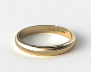 This 4mm band has a high dome surface and is rounded on the inside for unparalleled comfort.