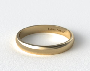 This remarkable 4mm band maintains a truly traditional straight inside and original profile.