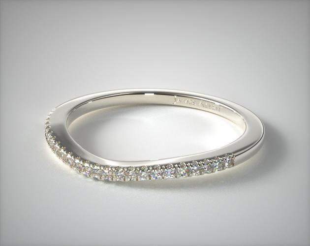 18K White Gold Matching Wedding Ring