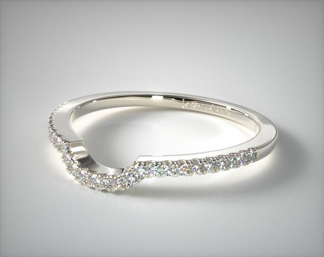 18K White Gold Matching Wedding Ring