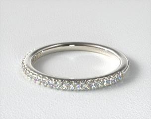 18K White Gold Matching Wedding Band