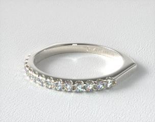 Platinum Perfect Fit 2mm Common Prong Diamond Wedding Band