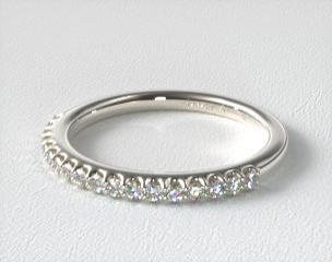 14K White Gold Pavé Matching Wedding Ring