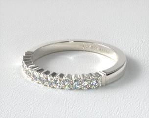 18K White Gold Regal Diamond Matching Wedding Ring