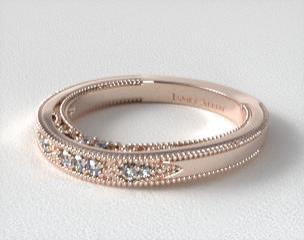 14K Rose Gold Paisley Surprise Matching Wedding Ring