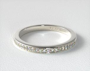 14K White Gold Trellis Matching Wedding Band