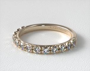Scalloped pave clearance wedding band