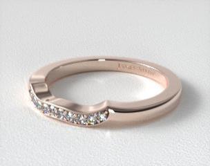 14K Rose Gold Blossoming Vine Matching Wedding Ring
