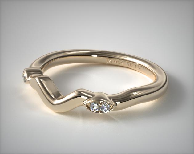 Twisted vine cheap wedding band