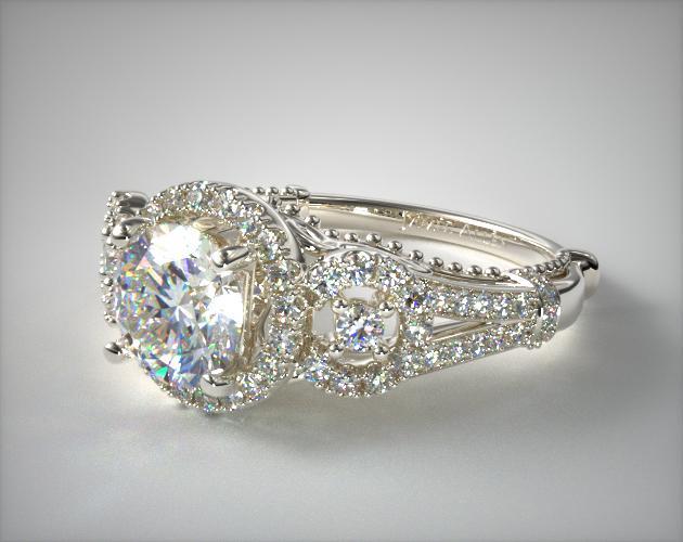 Bridge style engagement best sale rings